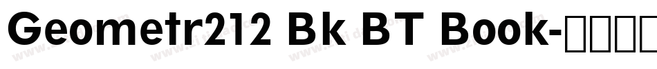 Geometr212 Bk BT Book字体转换